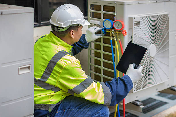 Professional Air Duct Cleaning technician working in Moores Hill, IN